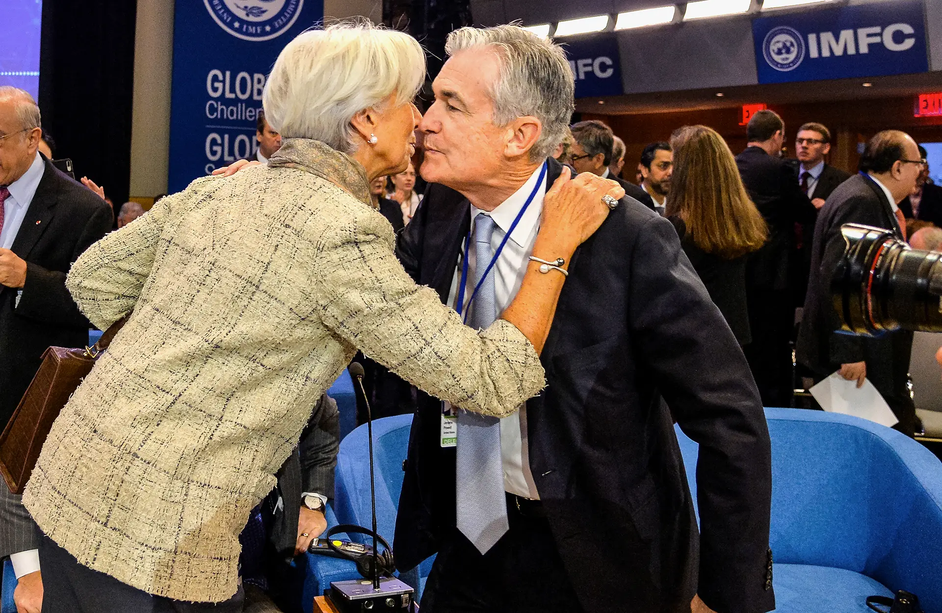 Christine Lagarde (BCE) e Jerome Powell (Fed)