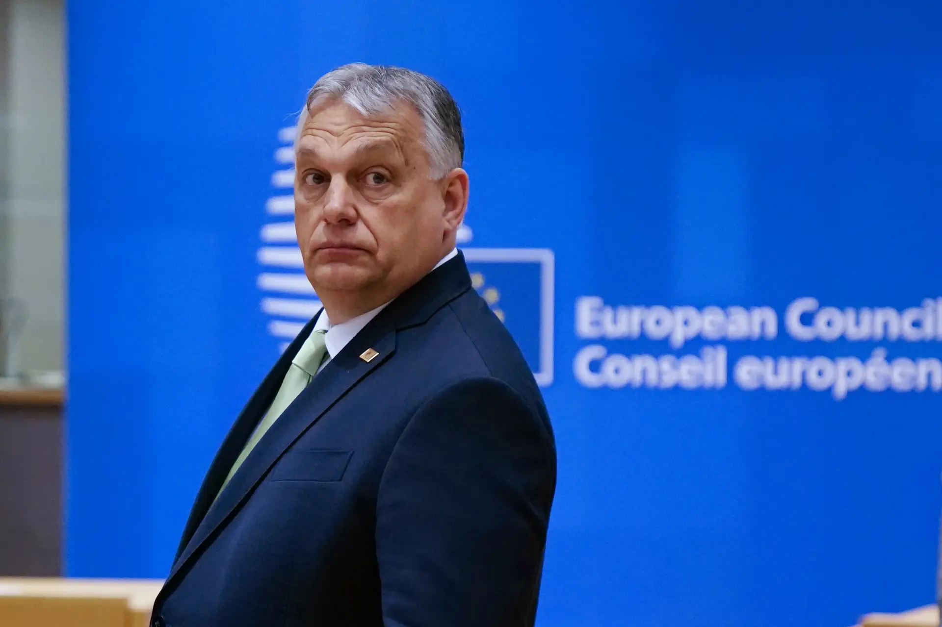 O primeiro-ministro húngaro no Conselho Europeu