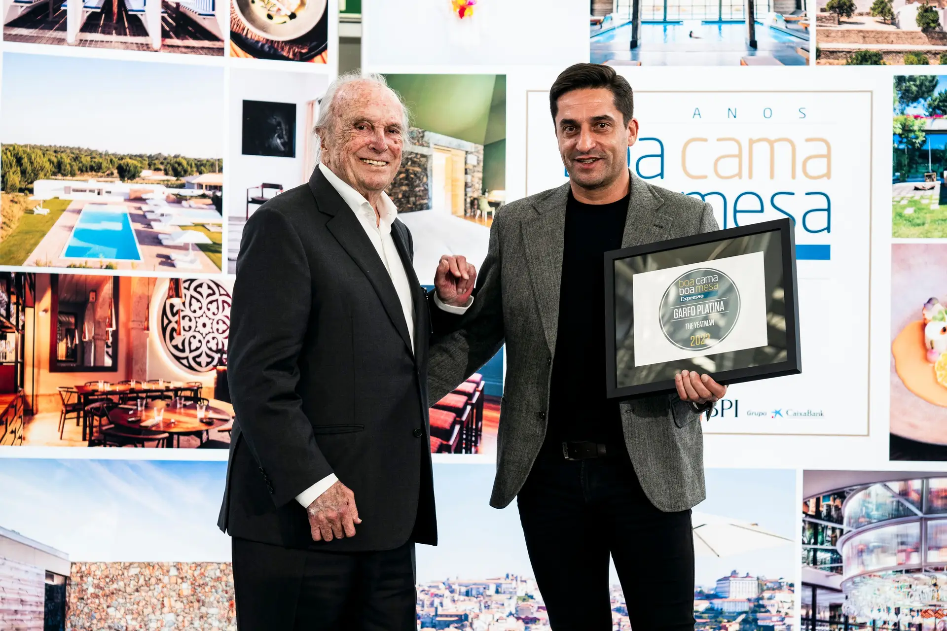 Francisco Pinto Balsemão com Ricardo Costa, chef do The Yeatman
