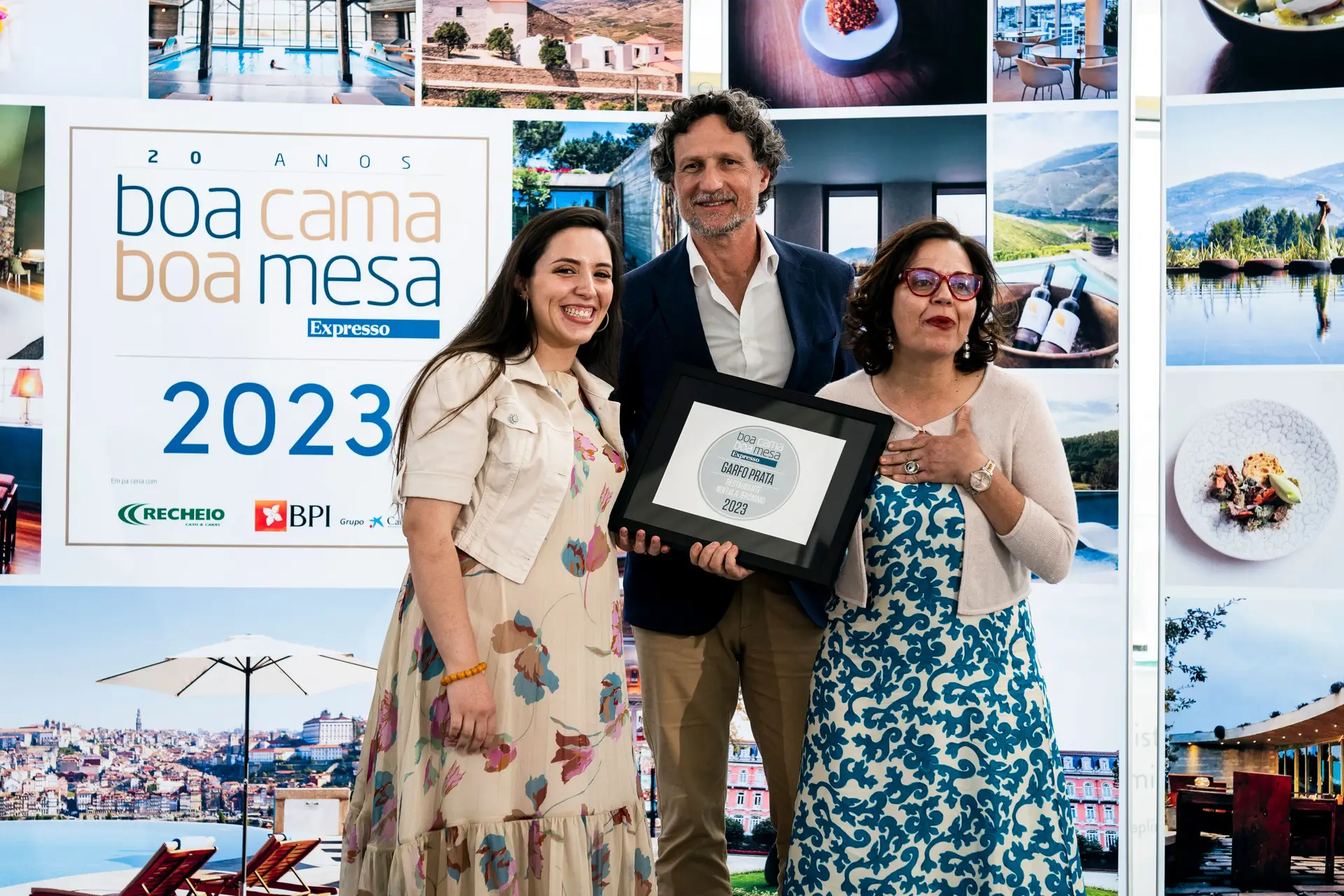 Beatriz e Noélia Jerónimo, com João Vieira Pereira