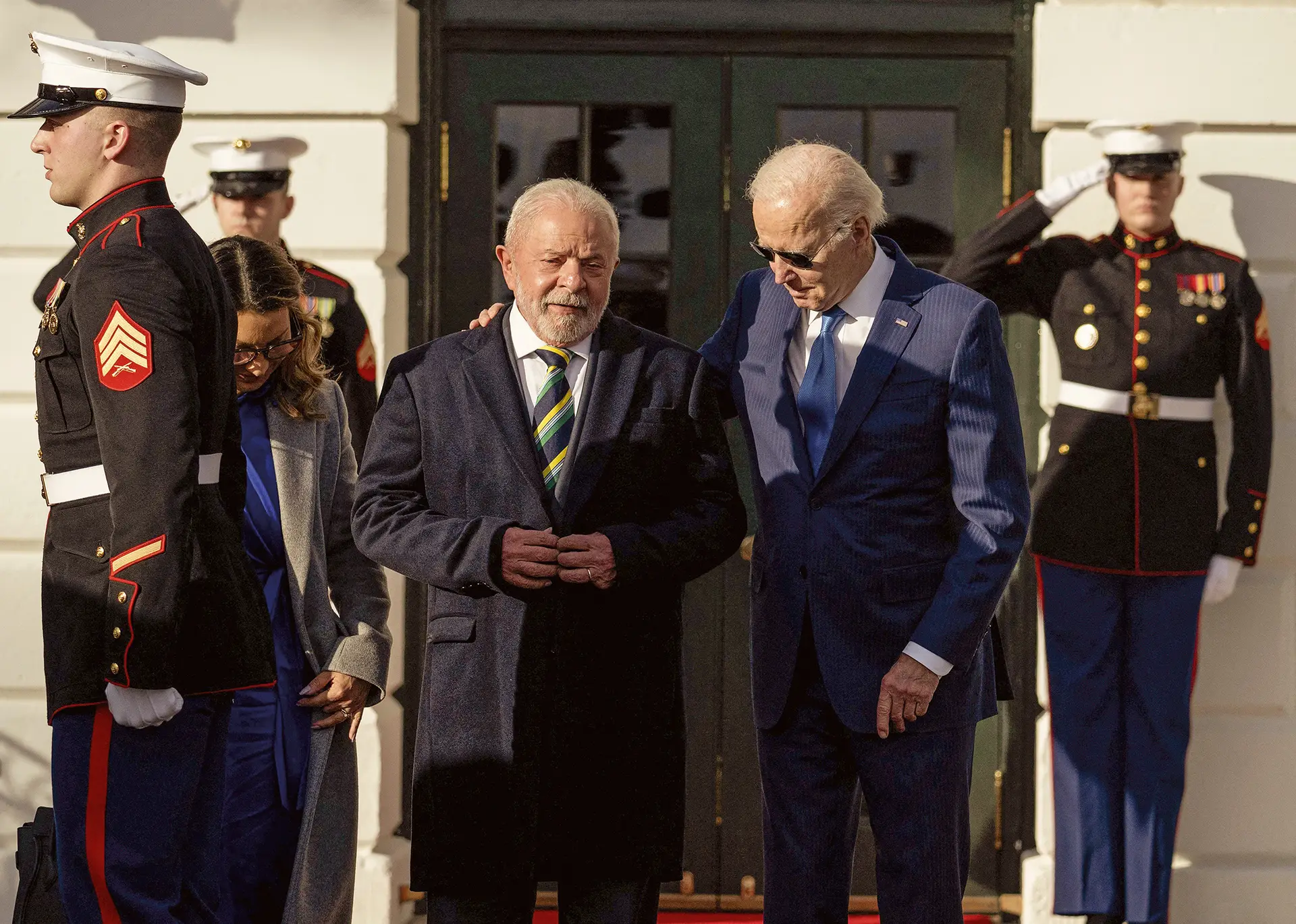 O Presidente brasileiro visitou Joe Biden em Washington em fevereiro último
