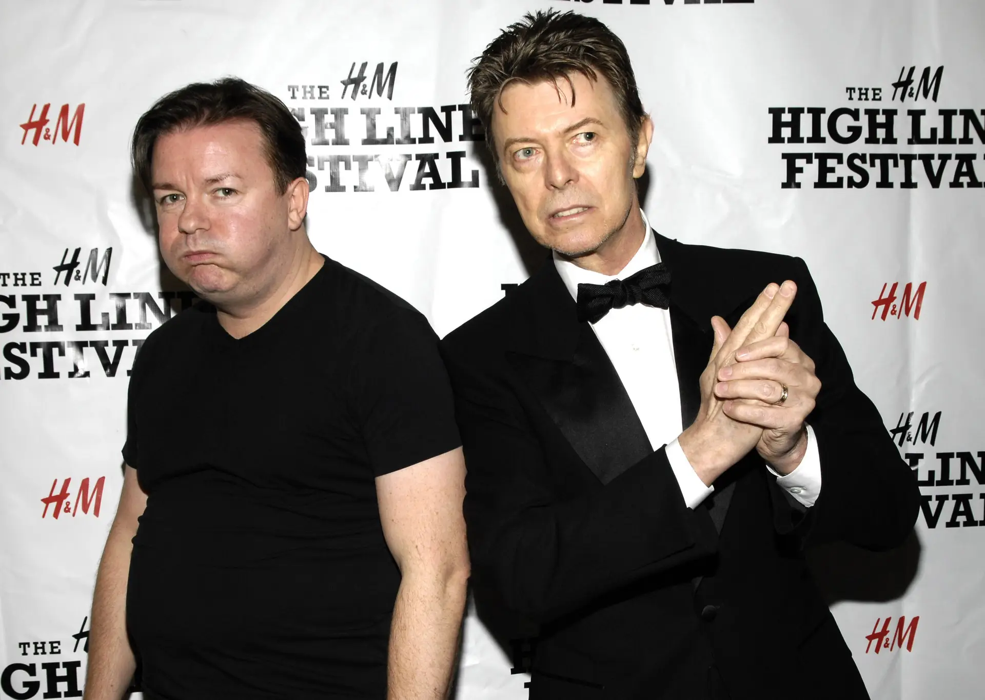 Ricky Gervais e David Bowie