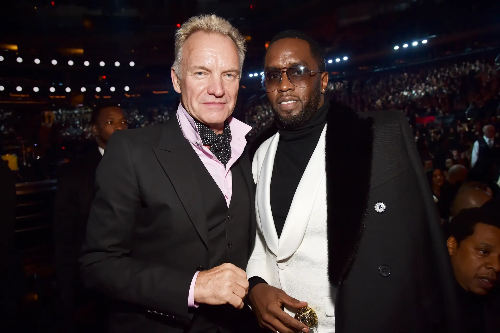 Sting e Sean "Diddy" Combs, em 2018