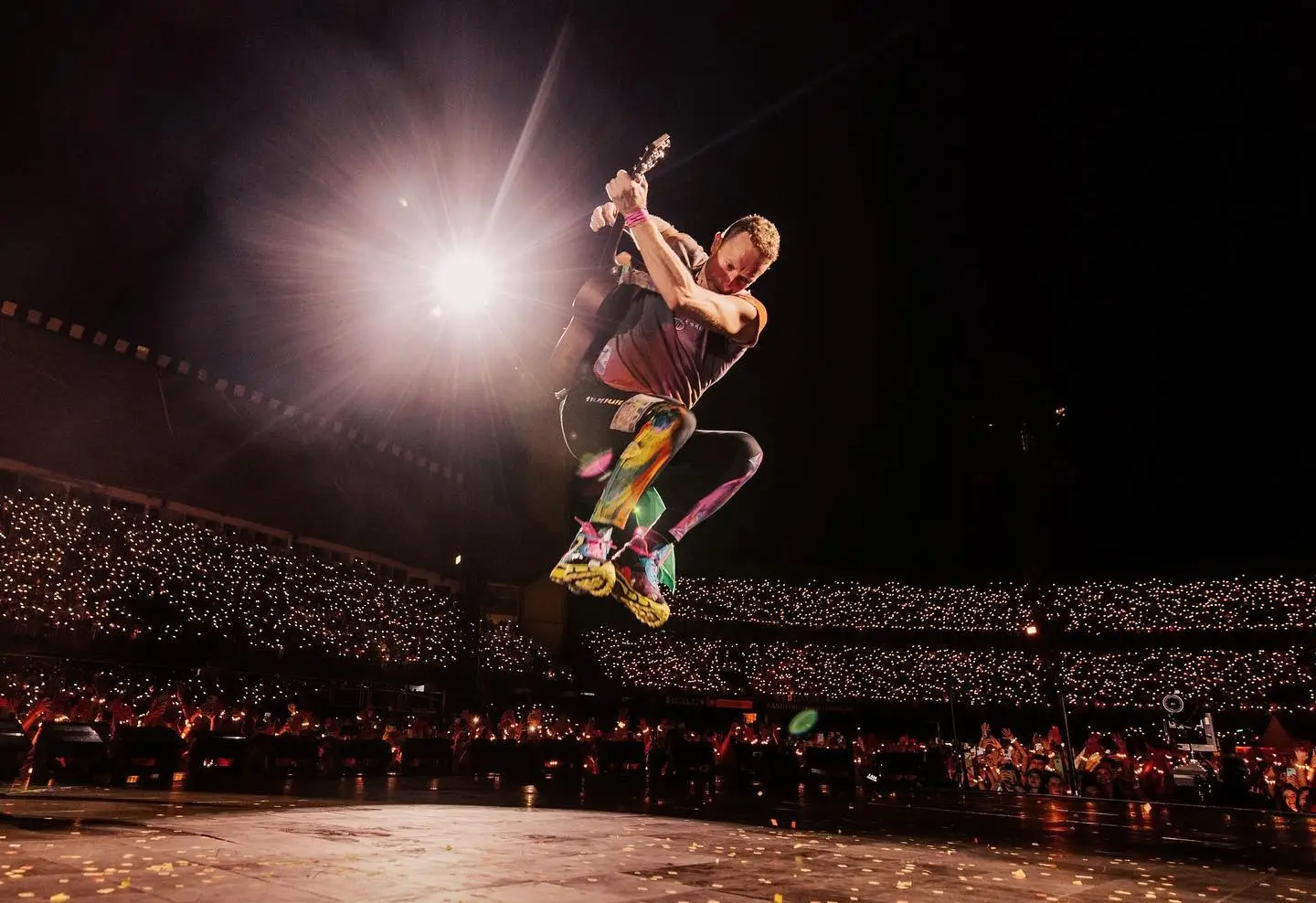Coldplay ao vivo em Curitiba, Brasil, março de 2023