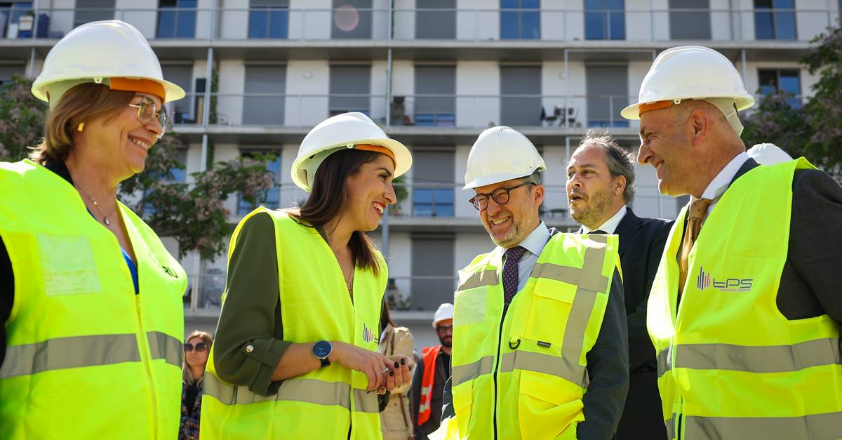 Carlos Moedas e Marina Gonçalves juntos a lançar obra, mas sem falar do programa de habitação do Governo
