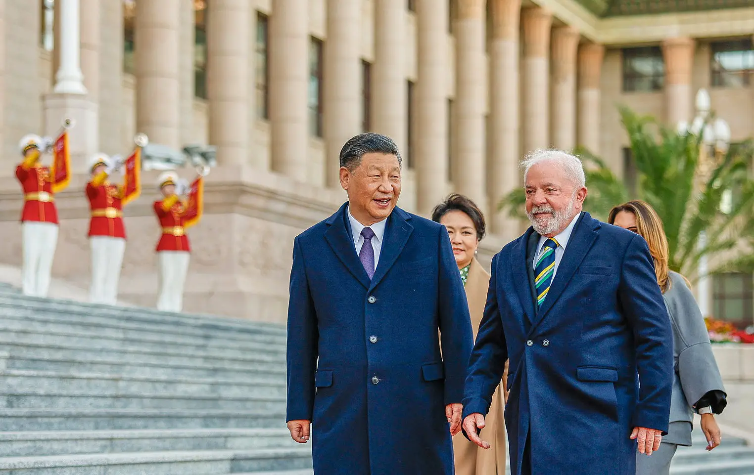 Lula da Silva com Xi Jinping, na China