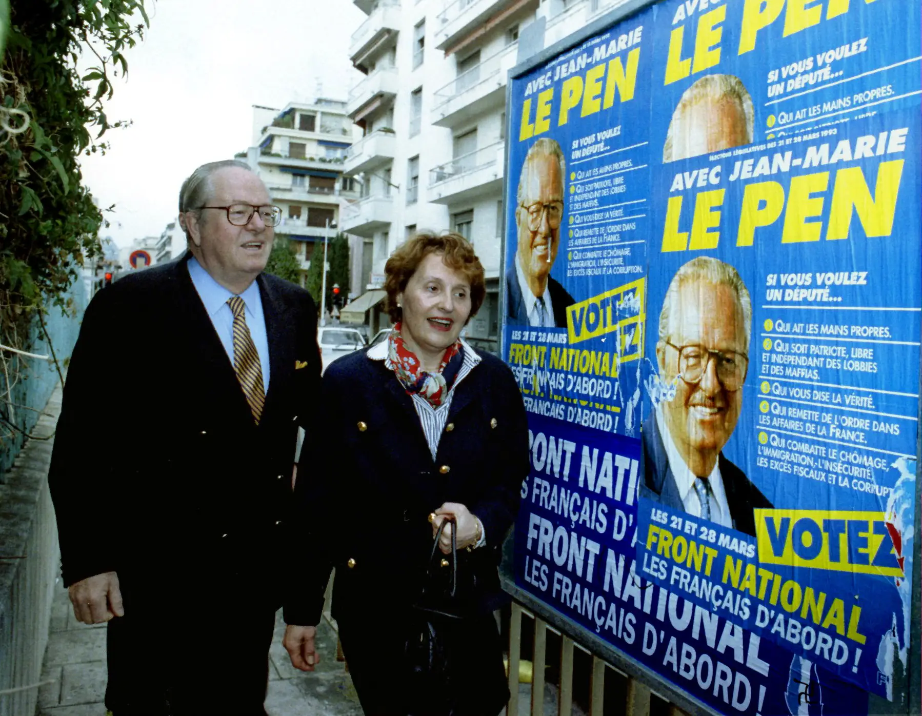 Jean Marie Le Pen, em março de 1993