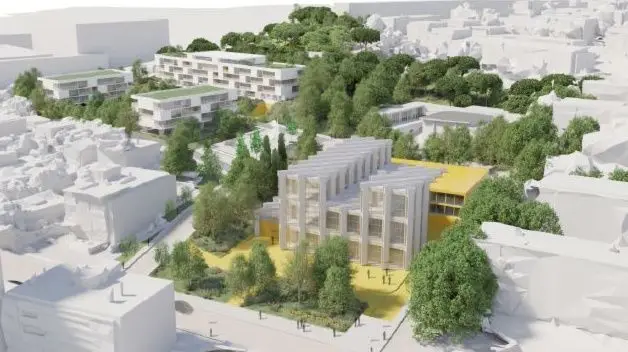 Simulação incluída no "Projeto para a Reconversão das Antigas Instalações Industriais da Valentim de Carvalho", coordenado pelo Arquiteto Miguel Amado