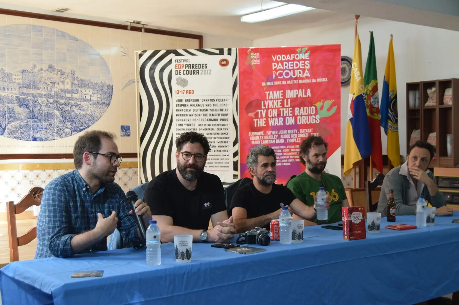 Bruno Rocha Ferreira, Nuno Lopes, João Carvalho, Benjamim e Samuel Úria
