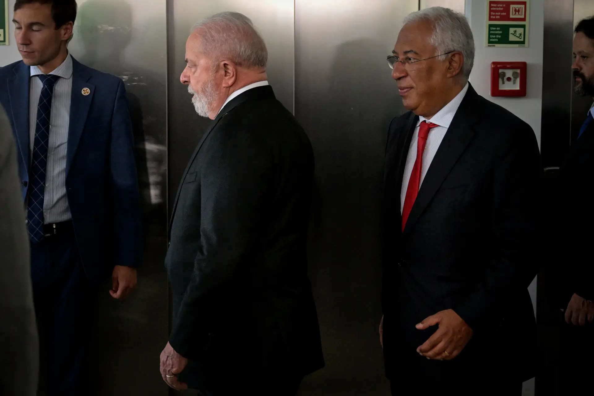 Lula e António Costa em Matosinhos