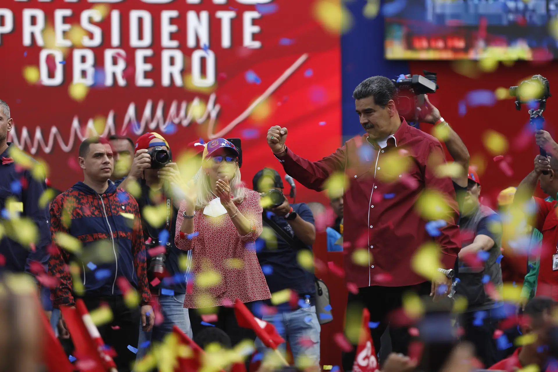 Nicolás Maduro aproveitou o Primeiro de Maio para promover o regime, mas enfrenta constestação popoular aos salários baixos