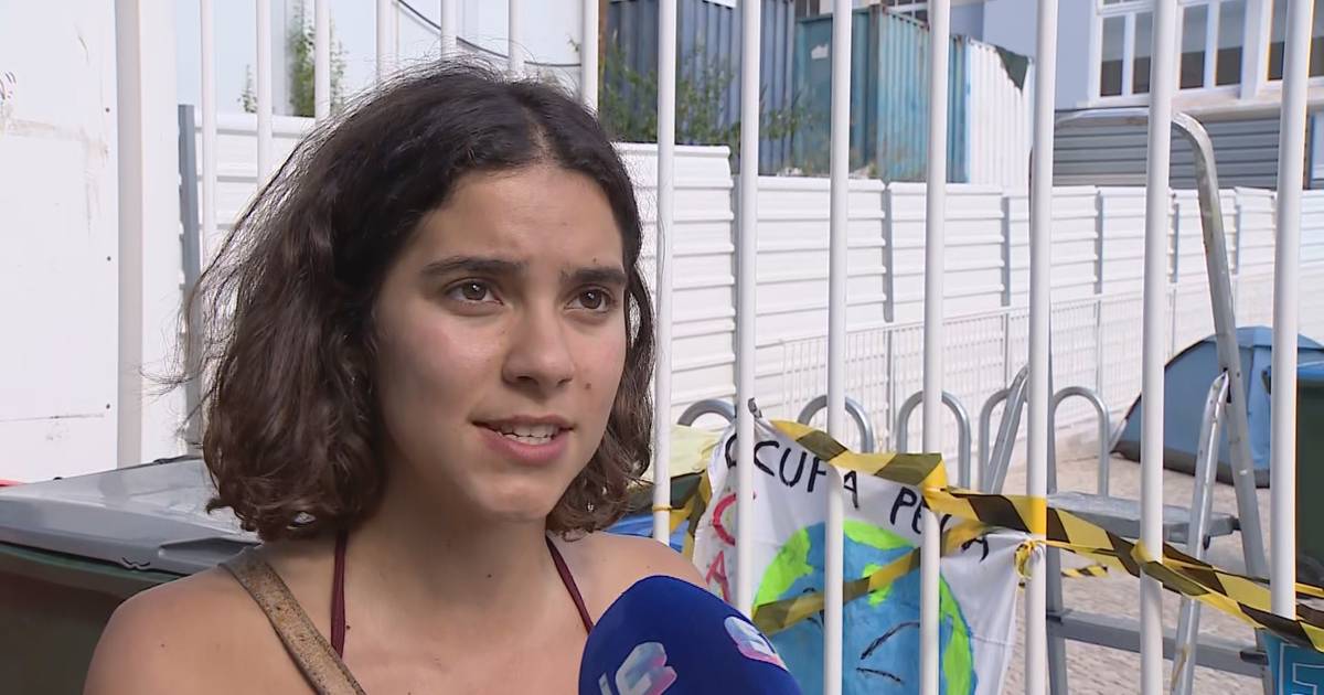 “Fim ao Fóssil: Ocupa.” Ativistas pelo clima encerram Liceu Camões em Lisboa