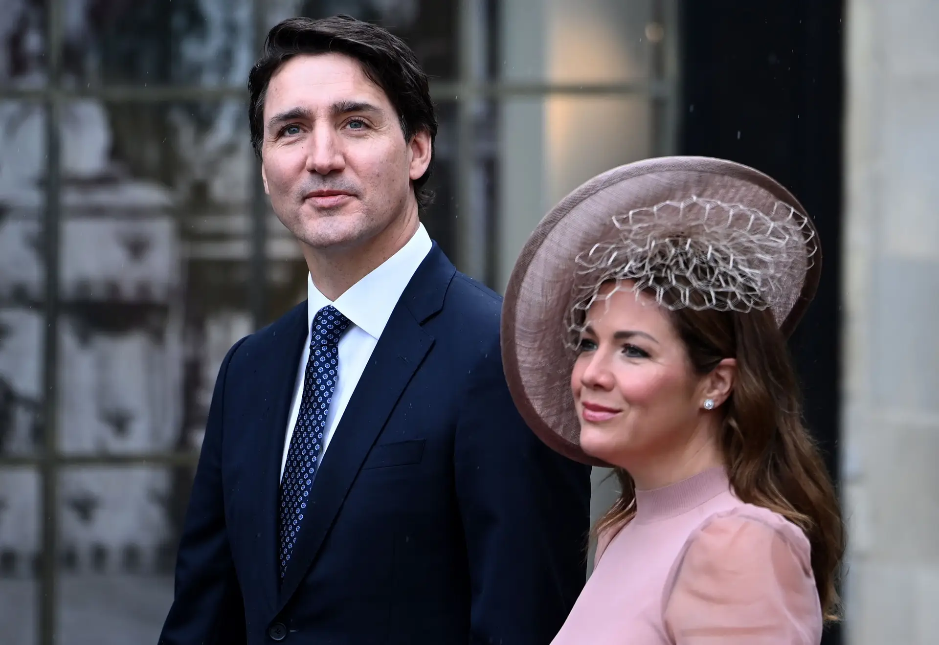 O primeiro-ministro do Canadá, Justin Trudeau, e a mulher, Sophie Gregoire Trudeau, também marcaram presença na cerimónia.