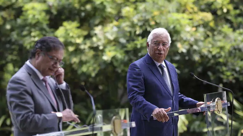 António Costa quer colaborar com Colômbia na energia, alimentação e combate à droga