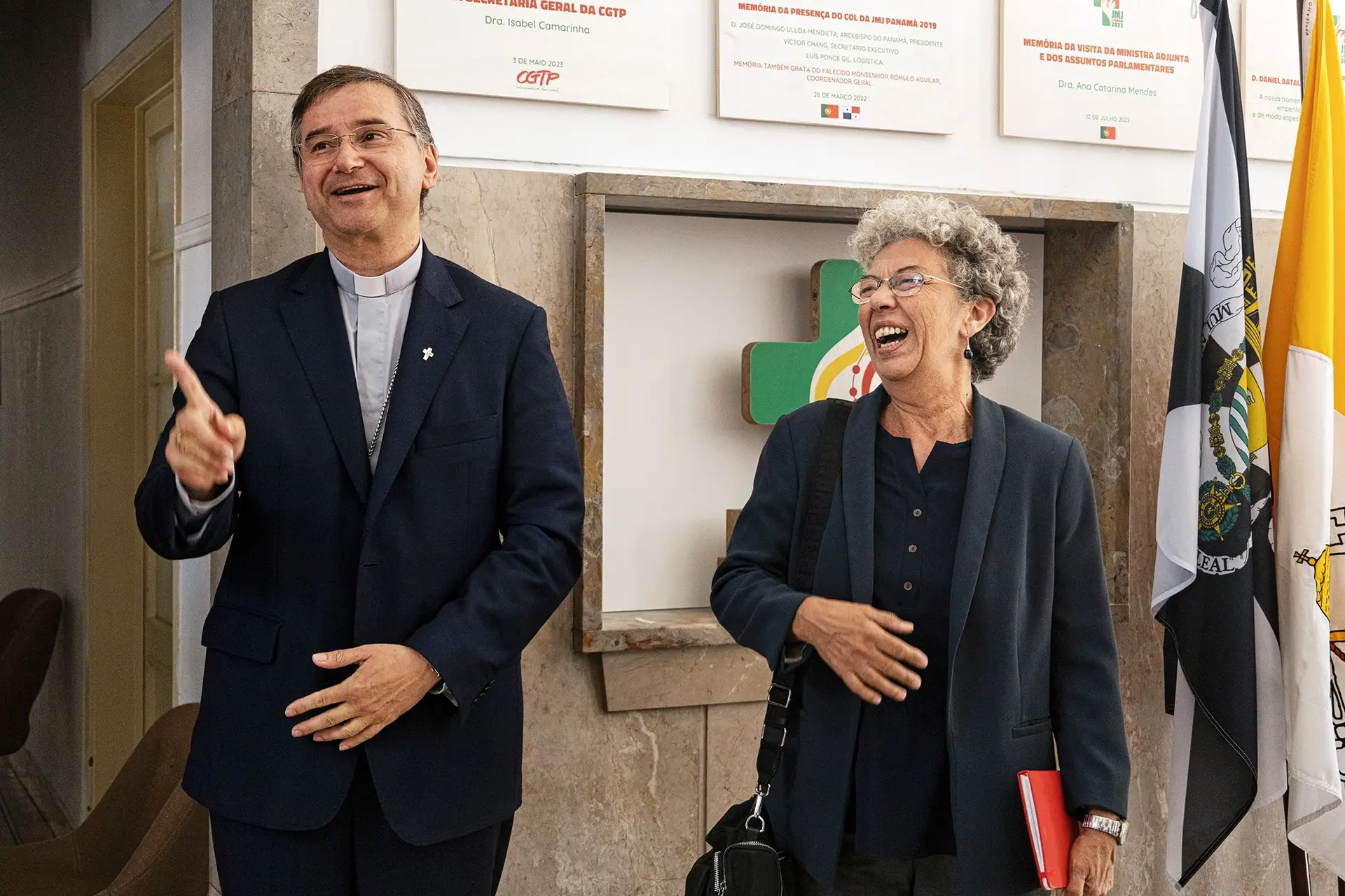Bispo de Lisboa recebeu Isabel Camarinha na sede da JMJ