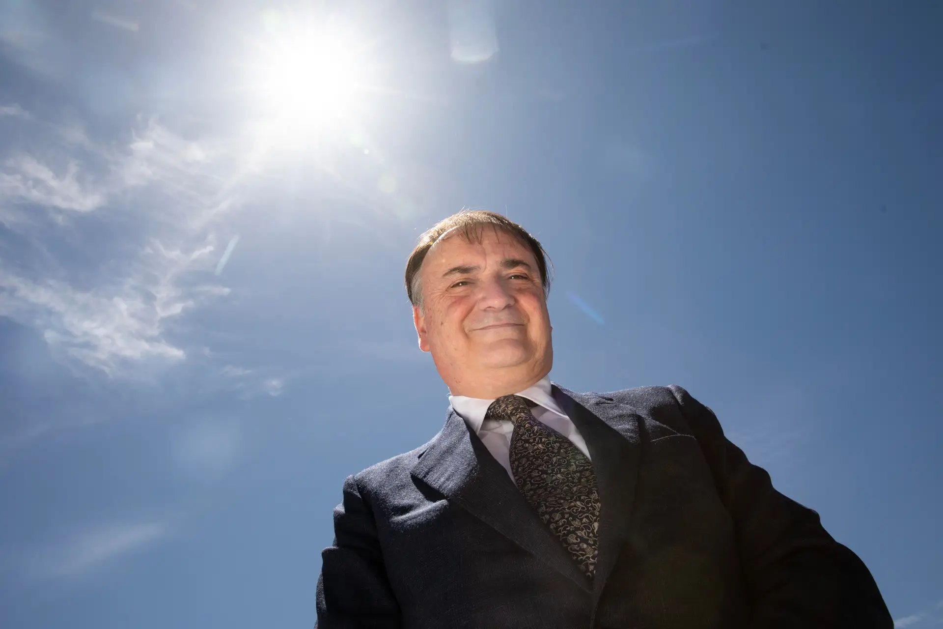 Peter Martinez, líder da Fundação para um Mundo Seguro, veio a Lisboa participar num evento organizado pela Agência Espacial Portuguesa