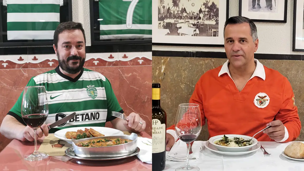 Sporting vs Benfica: Pataniscas de bacalhau com arroz de feijão ou Canja de garoupa com amêijoas?