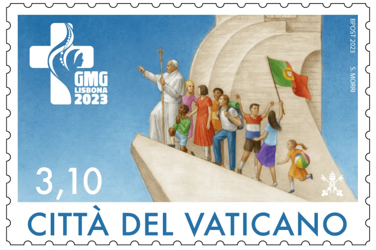 Selo lançado pelos serviços postais do Vaticano a propósito da Jornada Mundial da Juventude