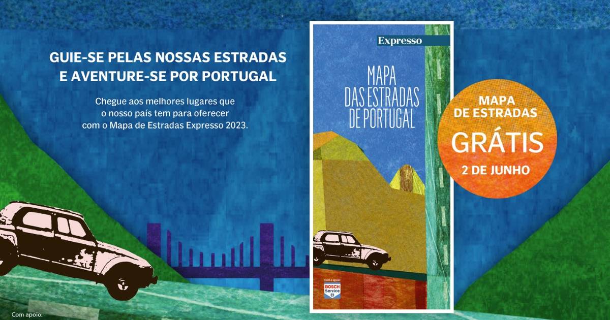 Mapa das Estradas de Portugal a 2 de junho, grátis, com o Expresso
