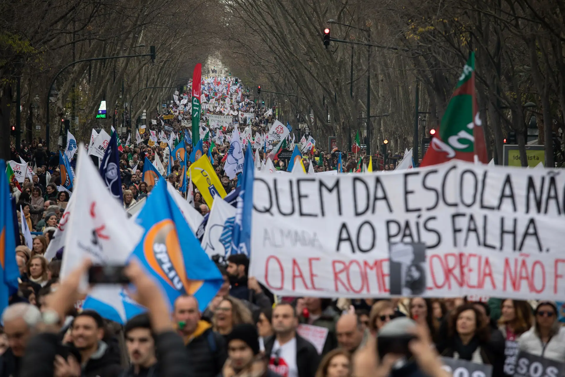 Protesto dos professores em Lisboa no final do ano letivo 2022-2023