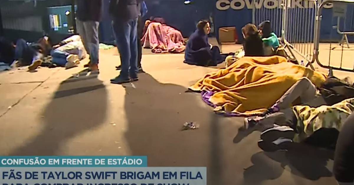 Venda de bilhetes para Taylor Swift no Brasil: fãs a dormir em barracas e “idosos suspeitos” na fila