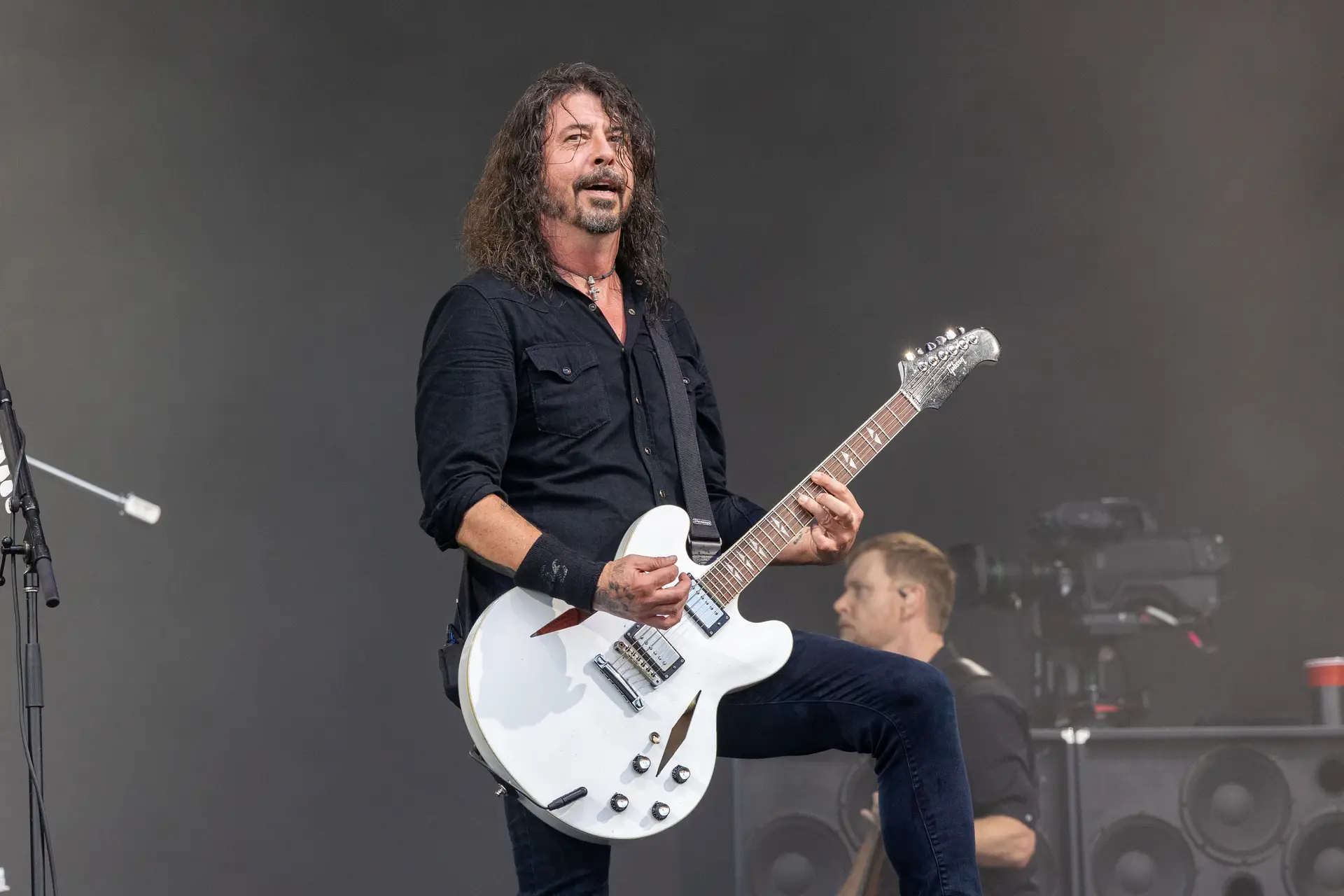Dave Grohl, dos Foo Figters, no festival de Glastonbury, 23 de junho de 2023