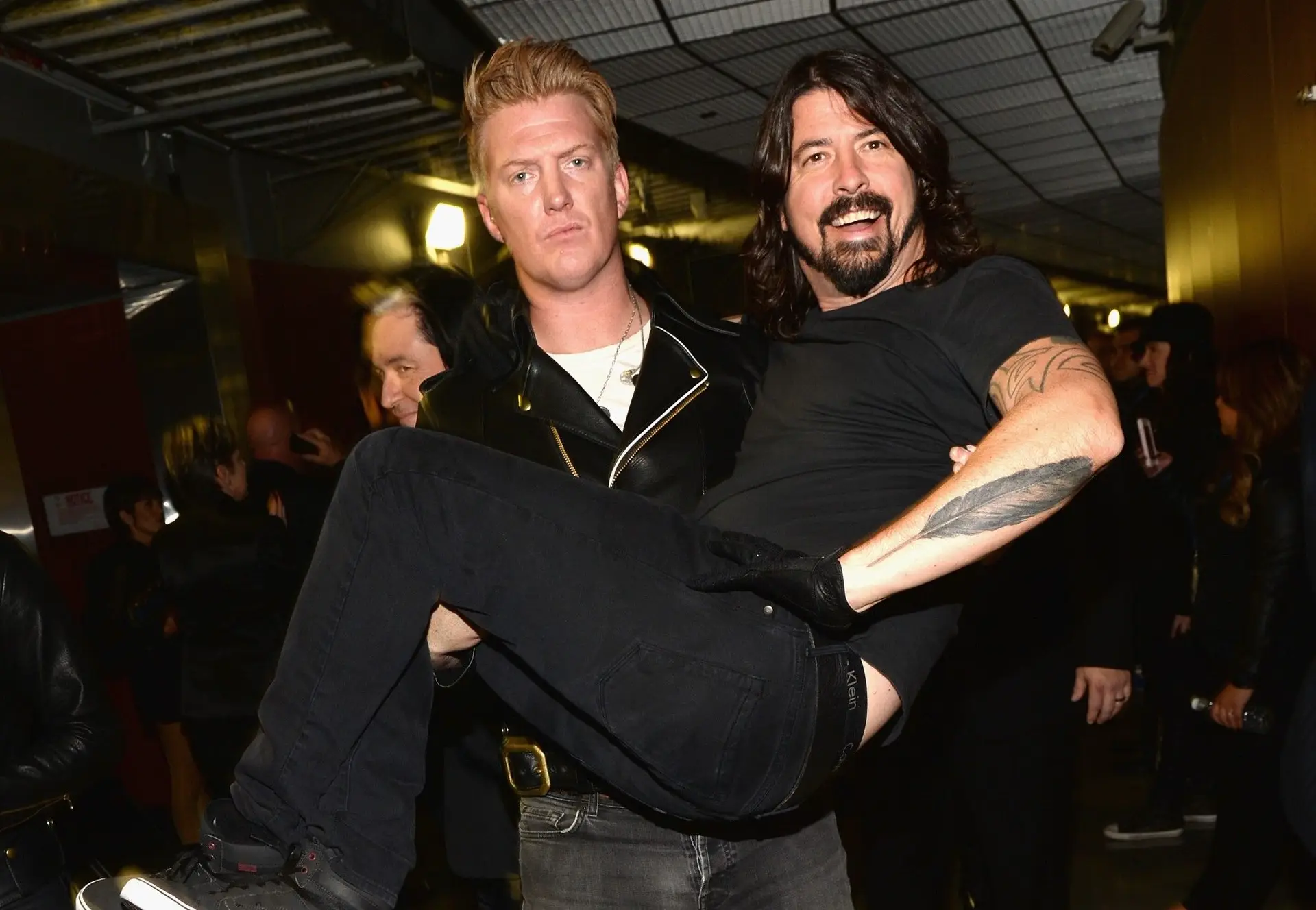 Josh Homme e Dave Grohl em 2014