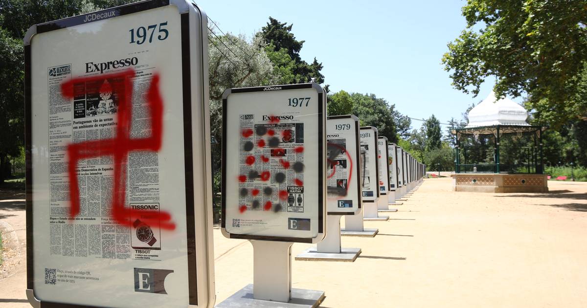 Câmara de Évora condena atos de vandalismo contra exposição do Expresso