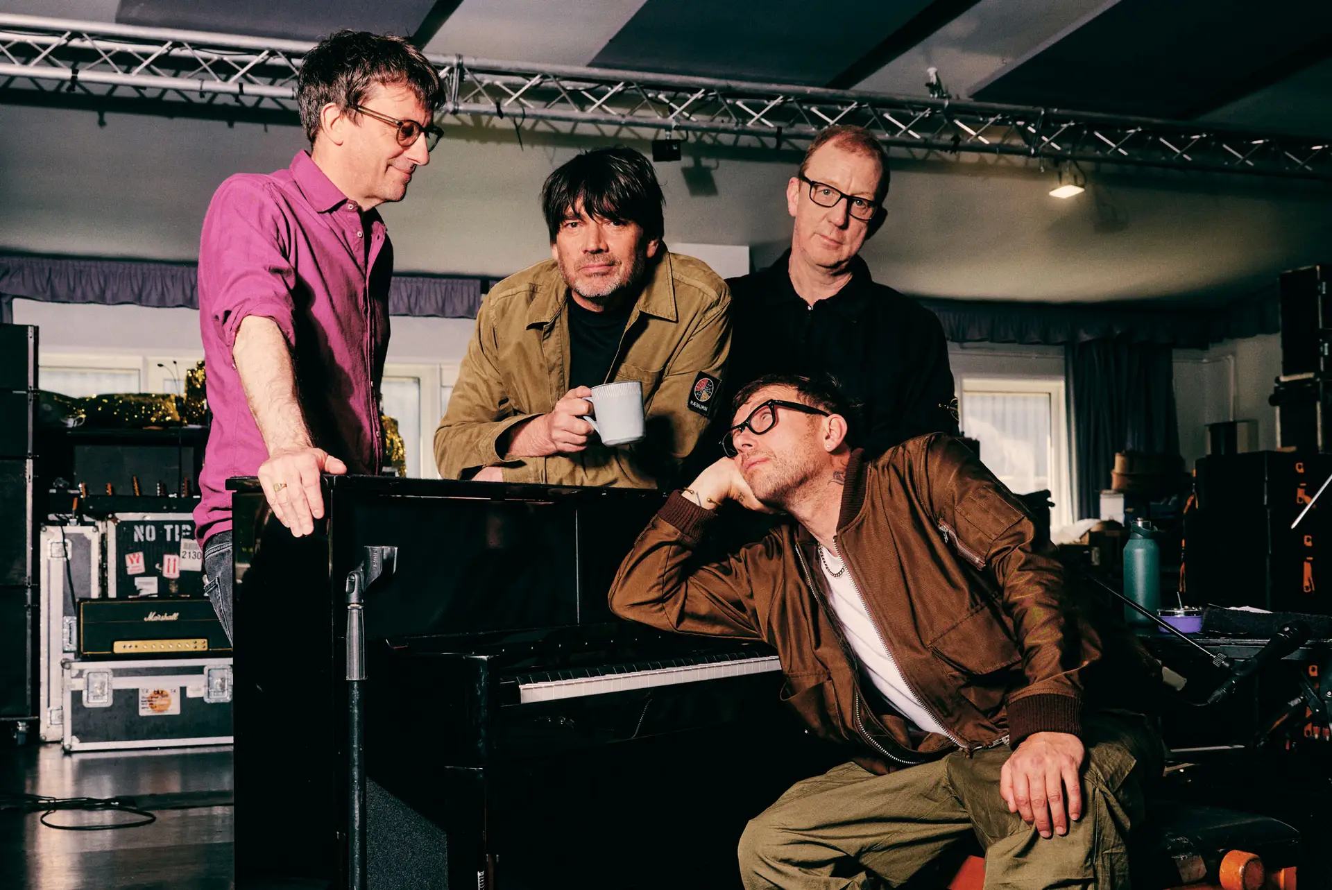 Os Blur: Graham Coxon, Alex James, Dave Rowntree e Damon Albarn