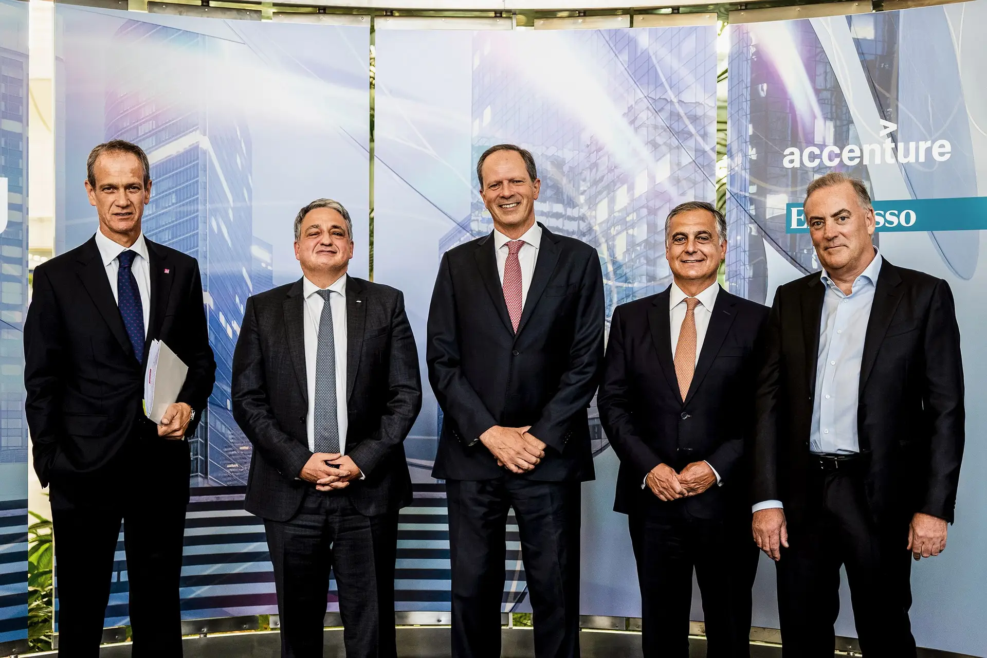 Miguel Maya (BCP), Paulo Macedo (CGD), Pedro Castro e Almeida (Santander), João Oliveira e Costa (BPI) e Mark Bourke (Novo Banco)