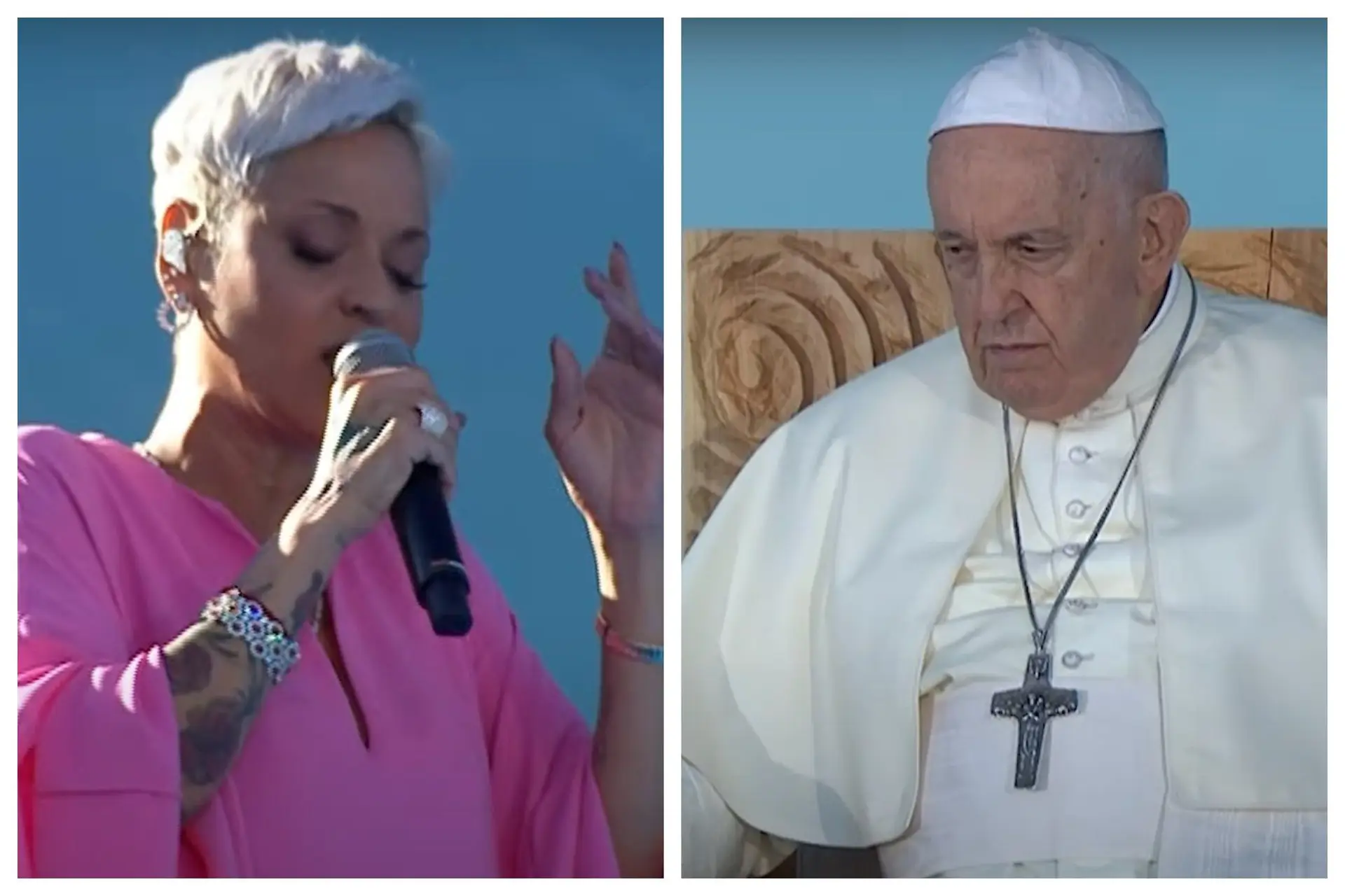 Mariza cantou ‘Foi Deus’ para o Papa Francisco