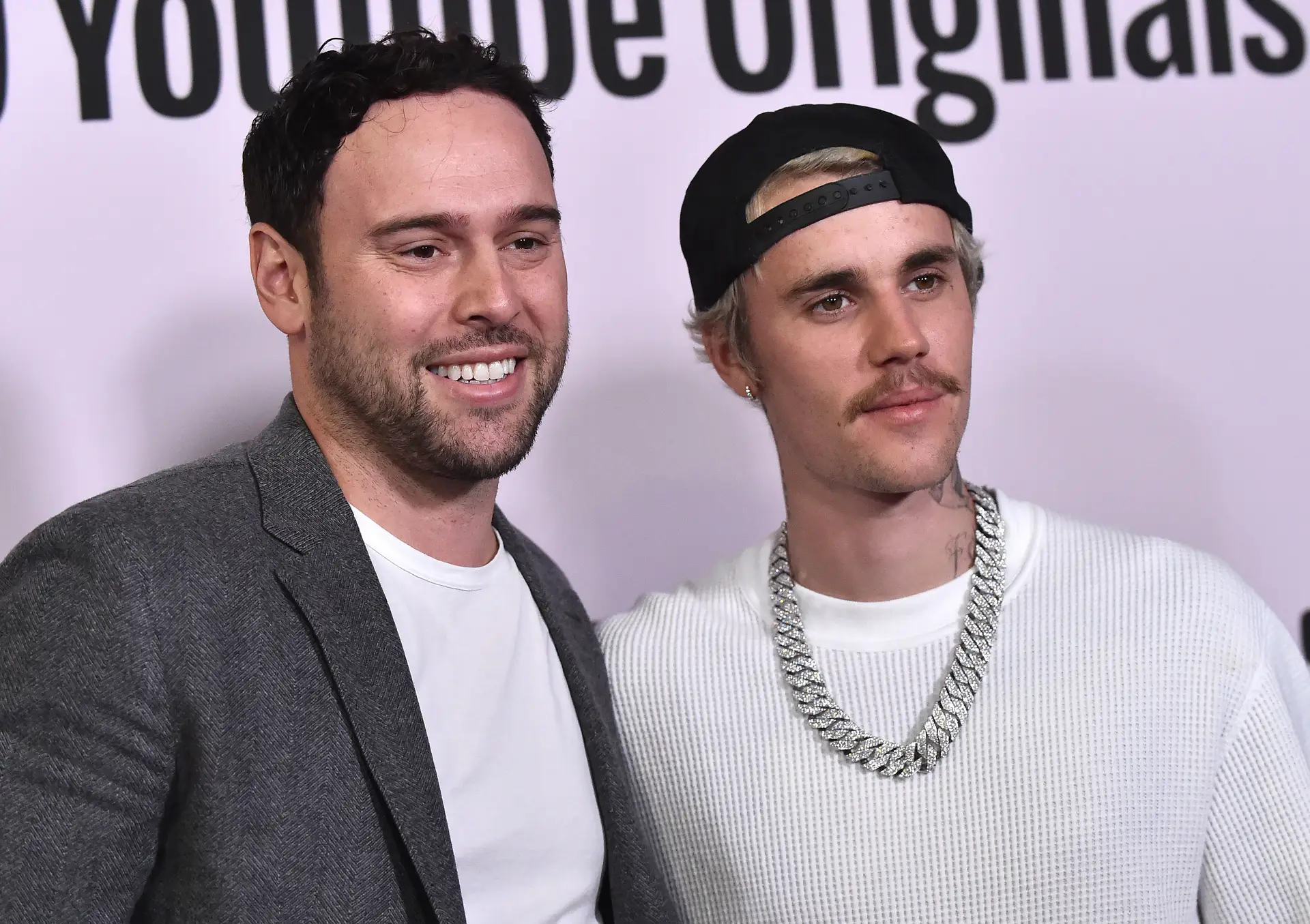 Scooter Braun e Justin Bieber em 2020
