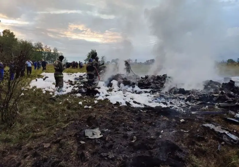 A aeronave onde seguia Prigozhin despenhou-se em Kuzhenkino, na região russa deTver, perto de Moscovo
