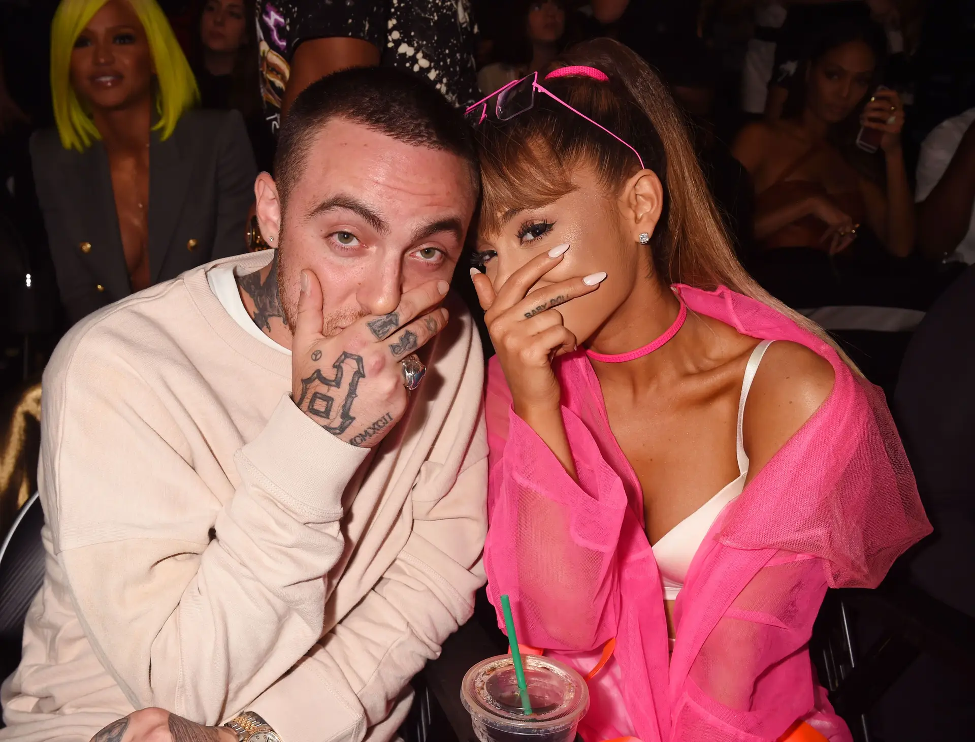 Mac Miller e Ariana Grande em 2016