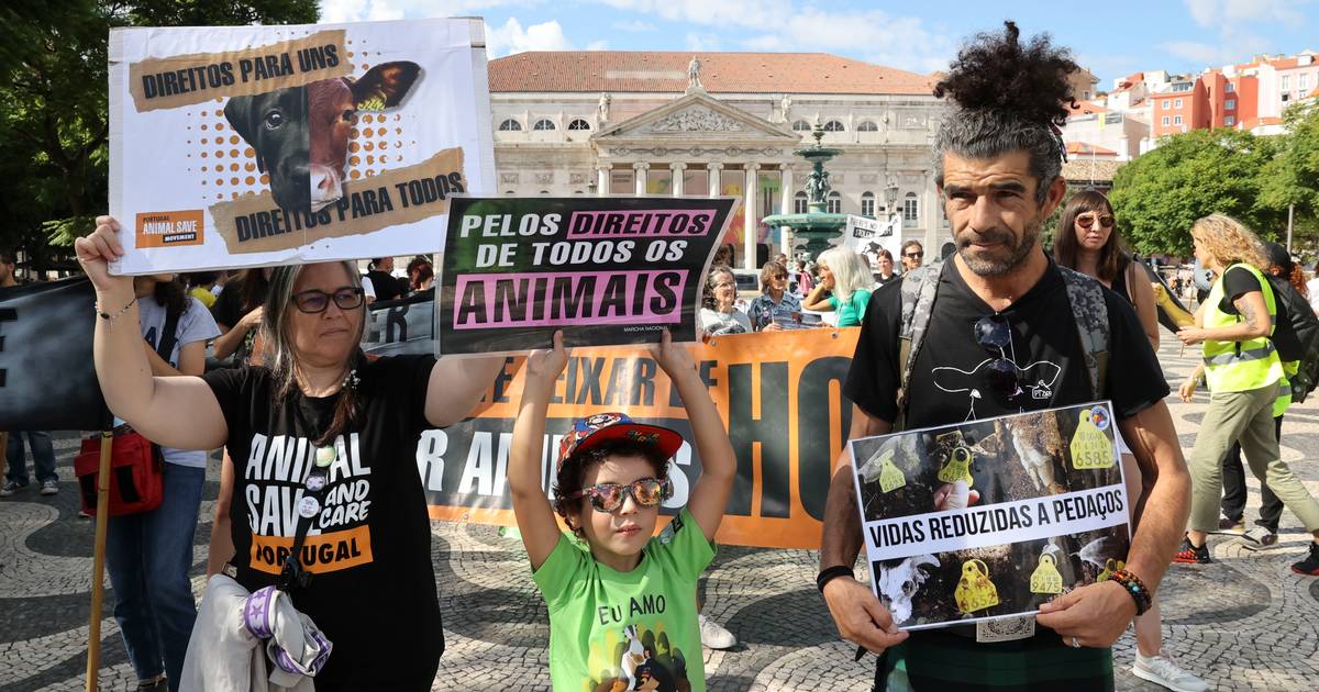 Cerca de 200 pessoas marcham em Lisboa em defesa dos direitos dos animais