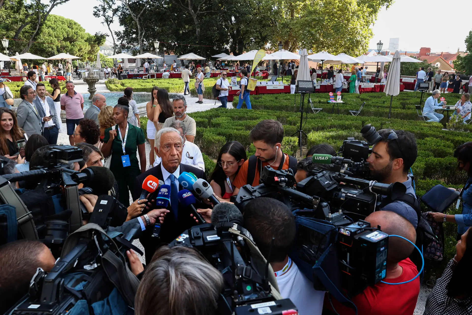 Marcelo Rebelo de Sousa no arranque da Festa do Livro de Belém 2023