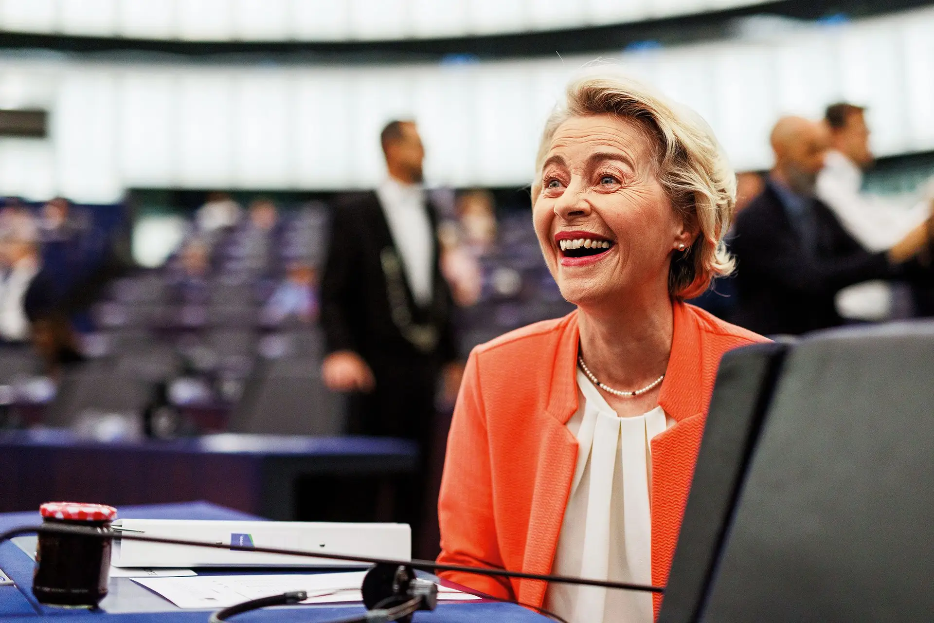 A presidente da Comissão no Parlamento Europeu, em Estrasburgo