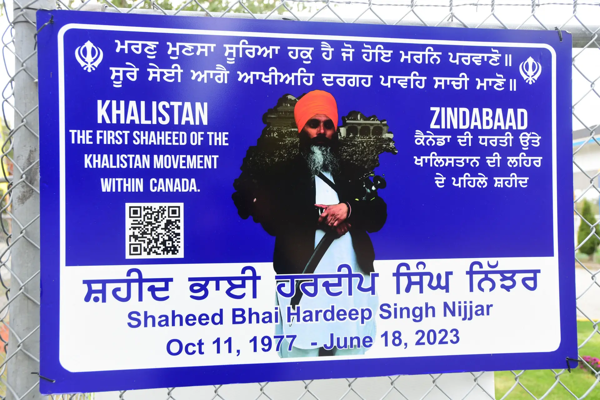 Multiplicam-se pelo Canadá cartazes alusivos ao assassinado Hardeep Singh Nijjar  
