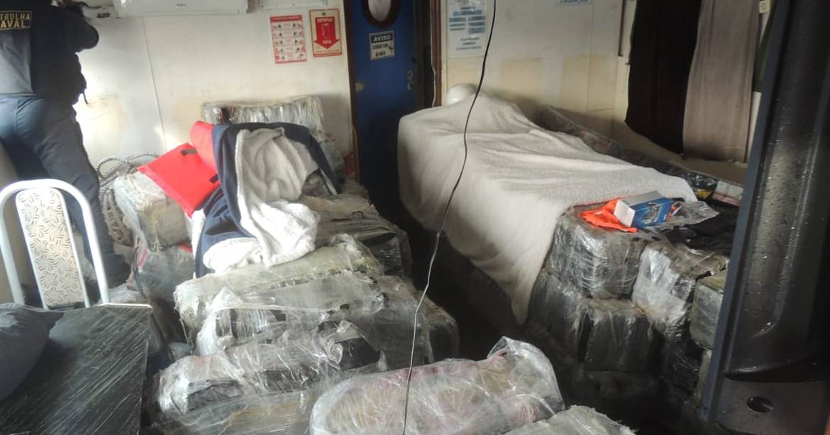 Apreendidas no Brasil mais de 3,5 toneladas de cocaína com destino a Portugal