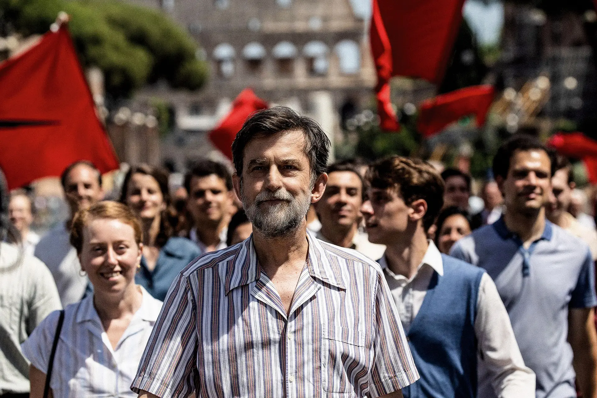 Nanni Moretti no papel de Giovanni em “O Sol do Futuro”