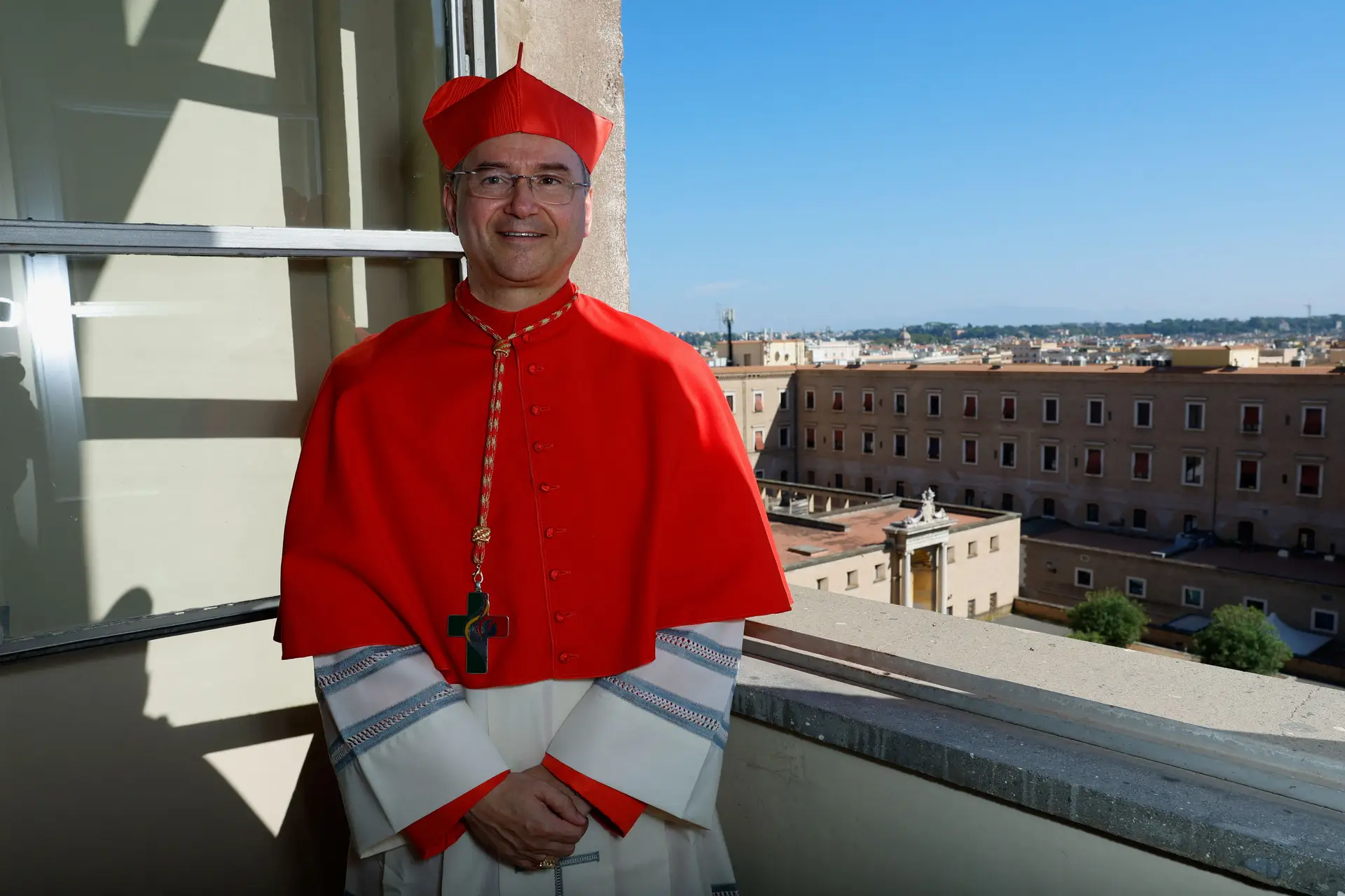 D. Américo Aguiar no Vaticano, após ter sido feito cardeal