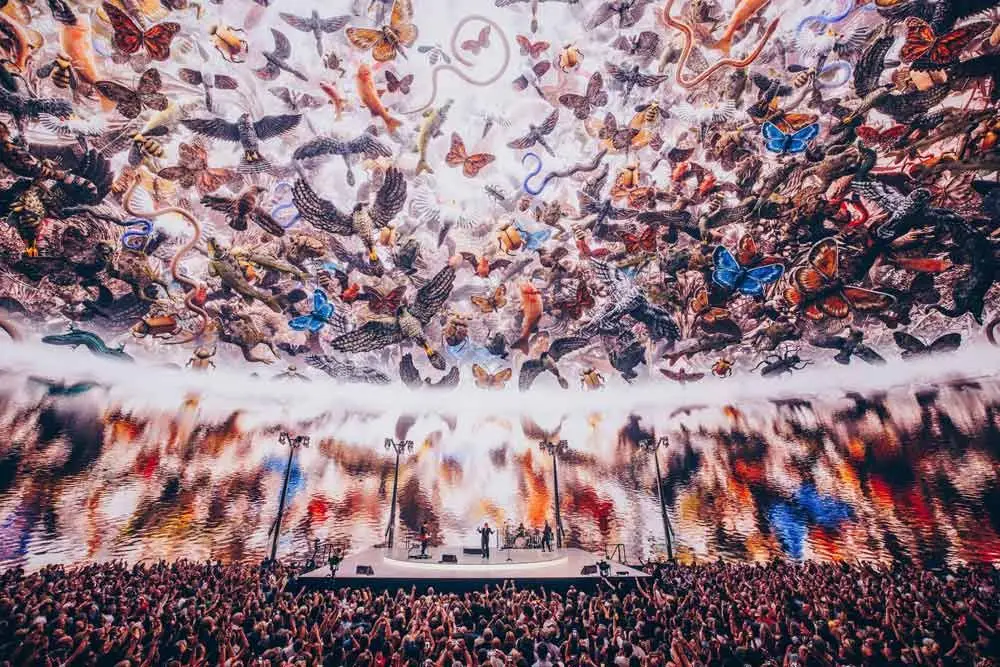 U2 na sala Sphere, em Las Vegas