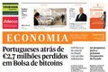 Portugueses atrás de €2,7 milhões perdidos em Bolsa de bitcoins