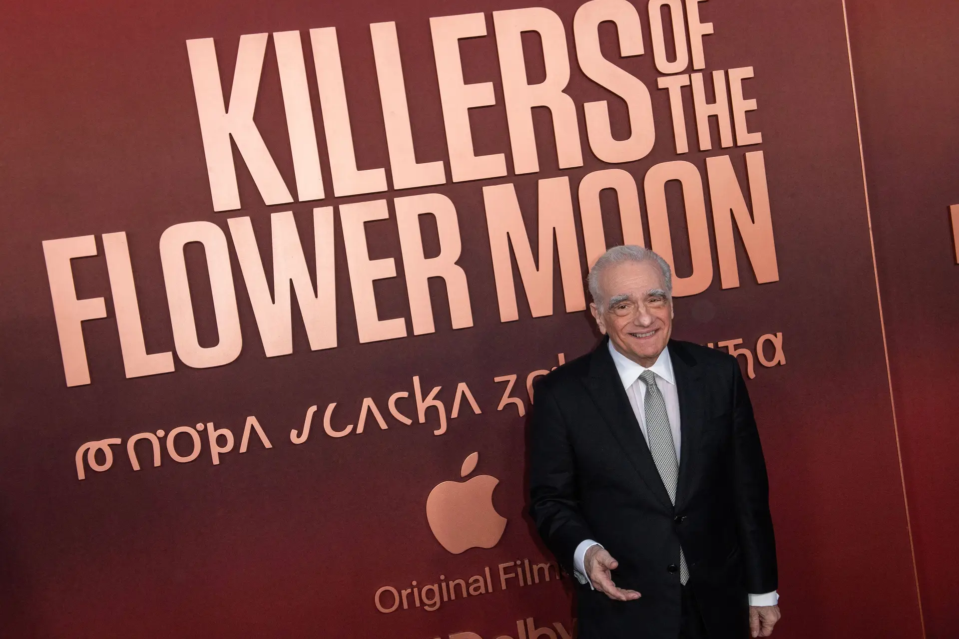 Martin Scorsese na estreia do filme "Assassinos da Lua das Flores".