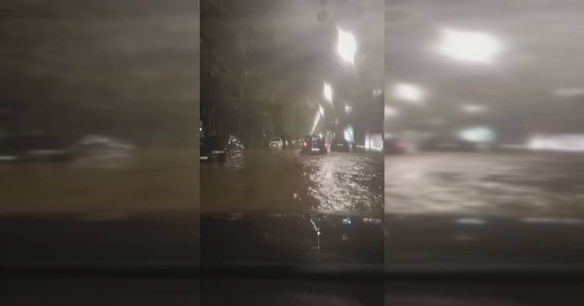 As imagens da depressão Aline no Porto: ruas e infraestruturas inundadas