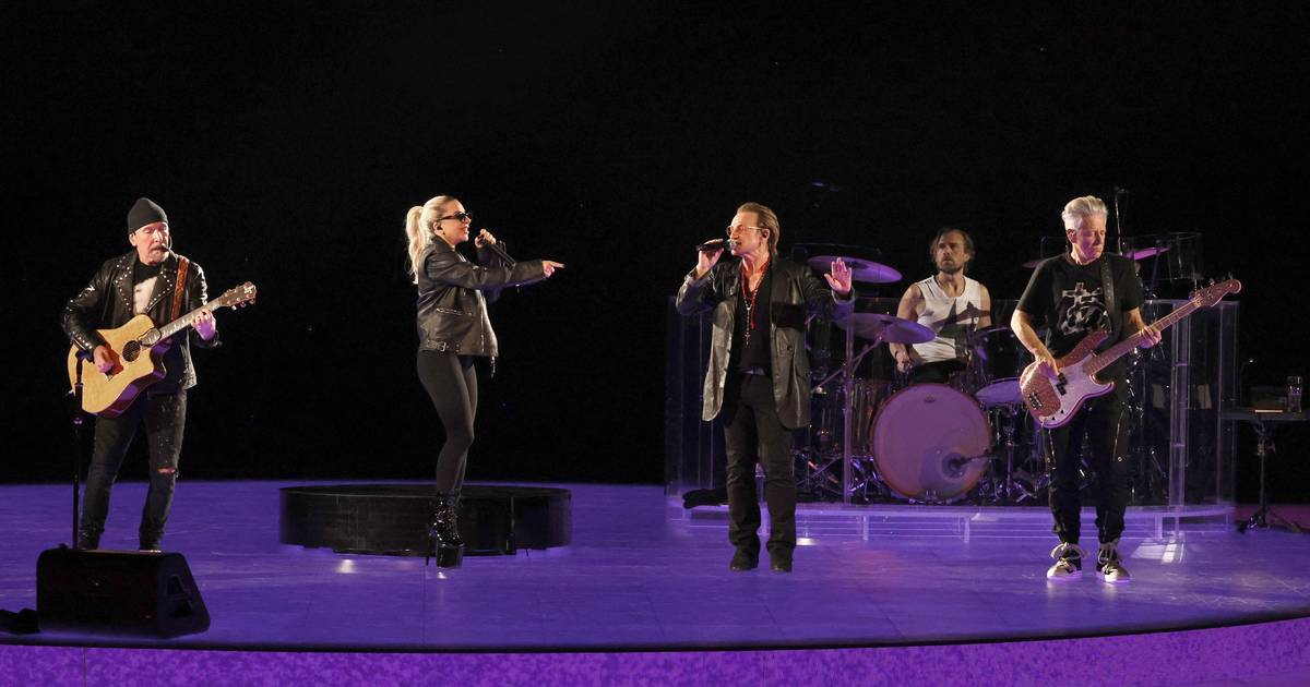 Lady Gaga foi a Las Vegas cantar ‘Shallow’ (e não só) com os U2 na Sphere: veja os vídeos