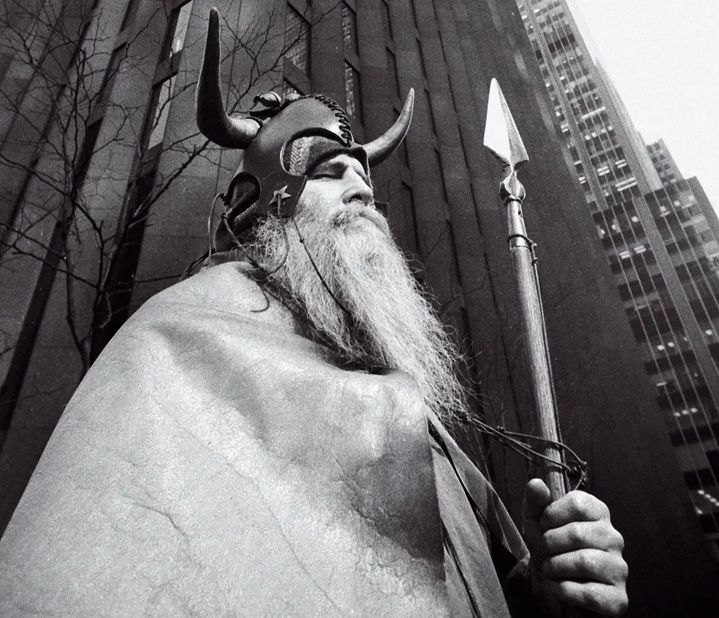 Moondog nas ruas de Nova Iorque em 1972