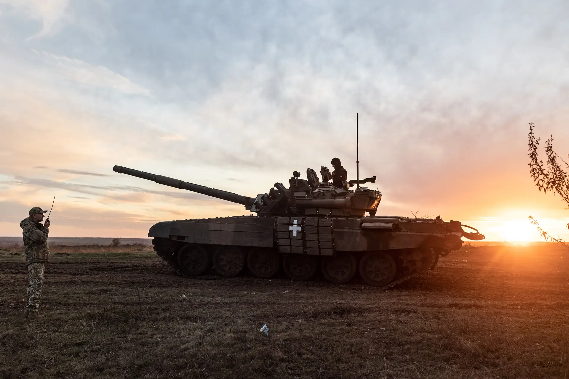 Treino militar na região de Donetsk