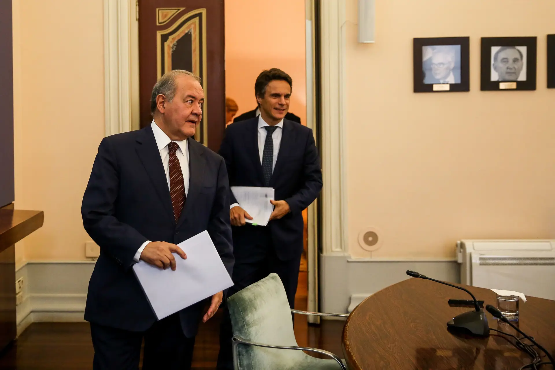 Conferencia de imprensa sobre conclusão do processo de venda da EFACEC, com as presenças do Ministro da Economia e do Mar, António Costa Silva, e do Secretário de Estado das Finanças, João Nuno Mendes.