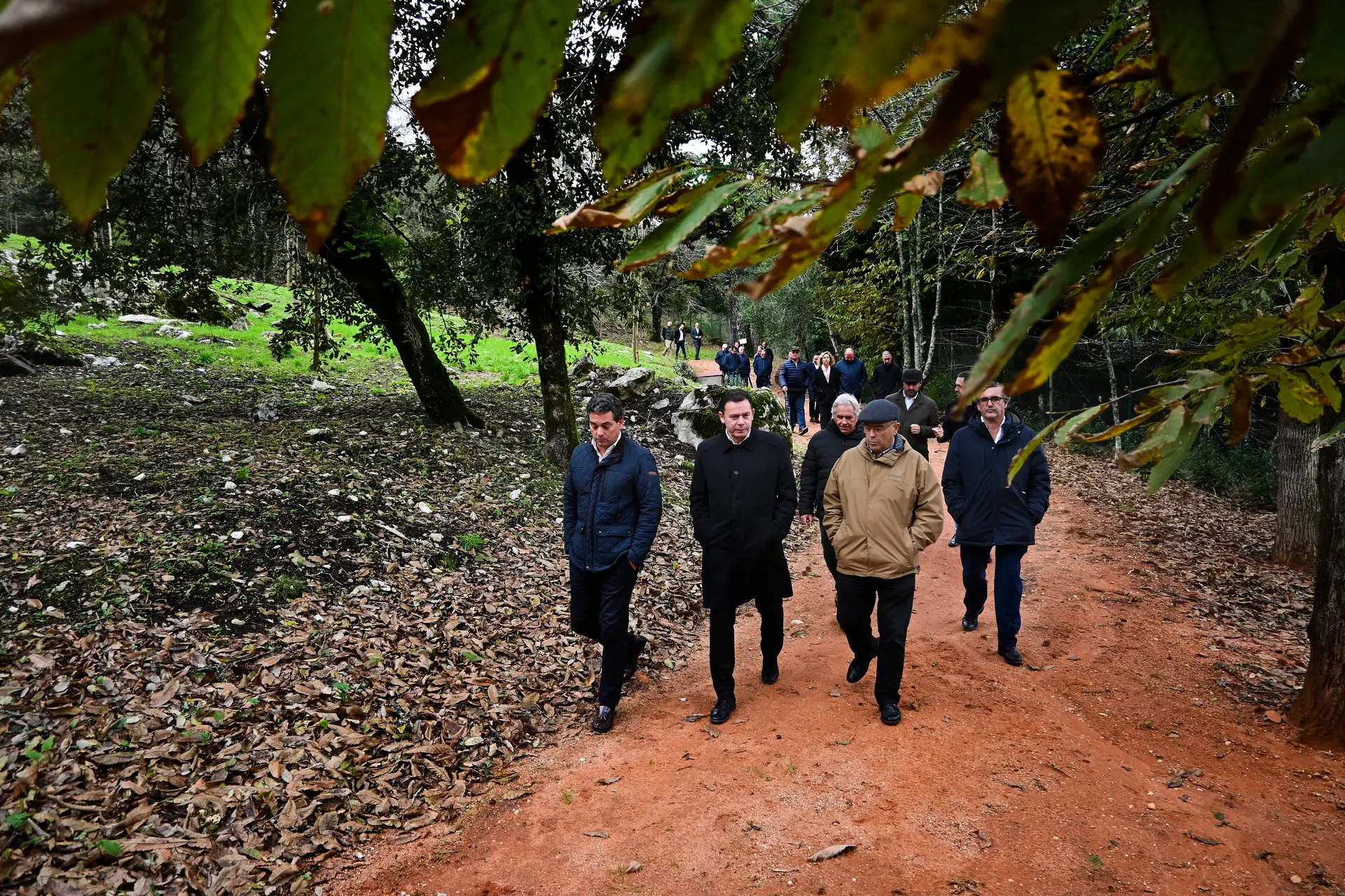 Luís Montenegro, na serra do Montejunto, a cumprir mais uma iniciativa "Sentir Portugal" do PSD
